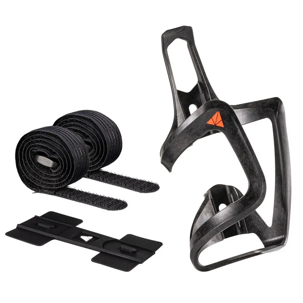 Granite Aux Carbon Bottle Cage With Straps 1