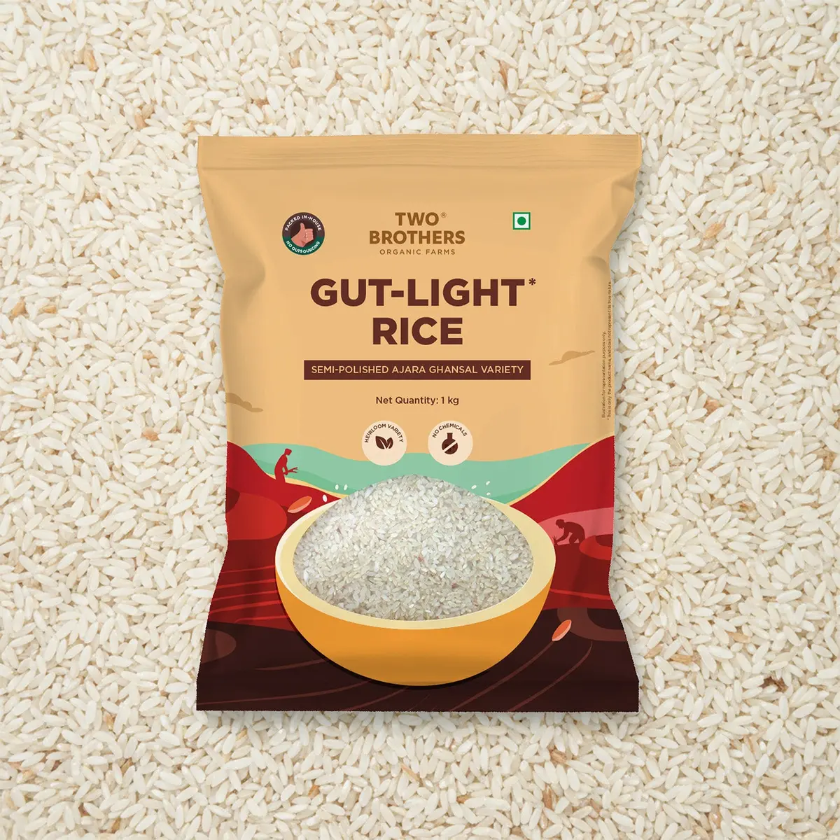 Ajara Ghansal Rice, Semi-Polished 1