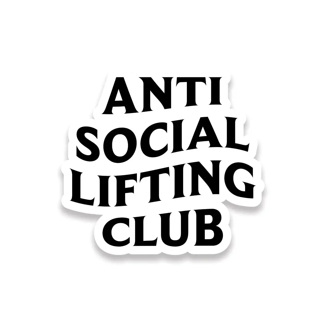 Anti Social Lifting Club Sticker 1