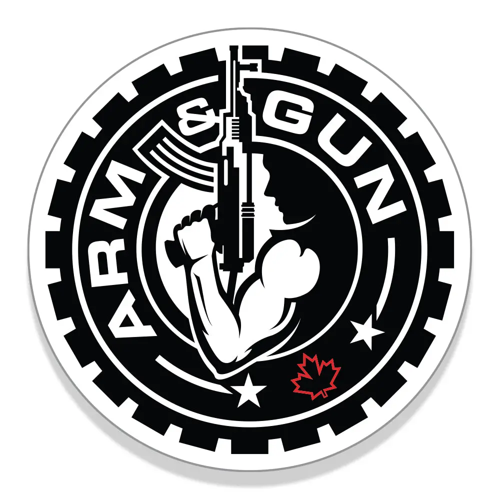 Arm & Gun Logo Sticker 1