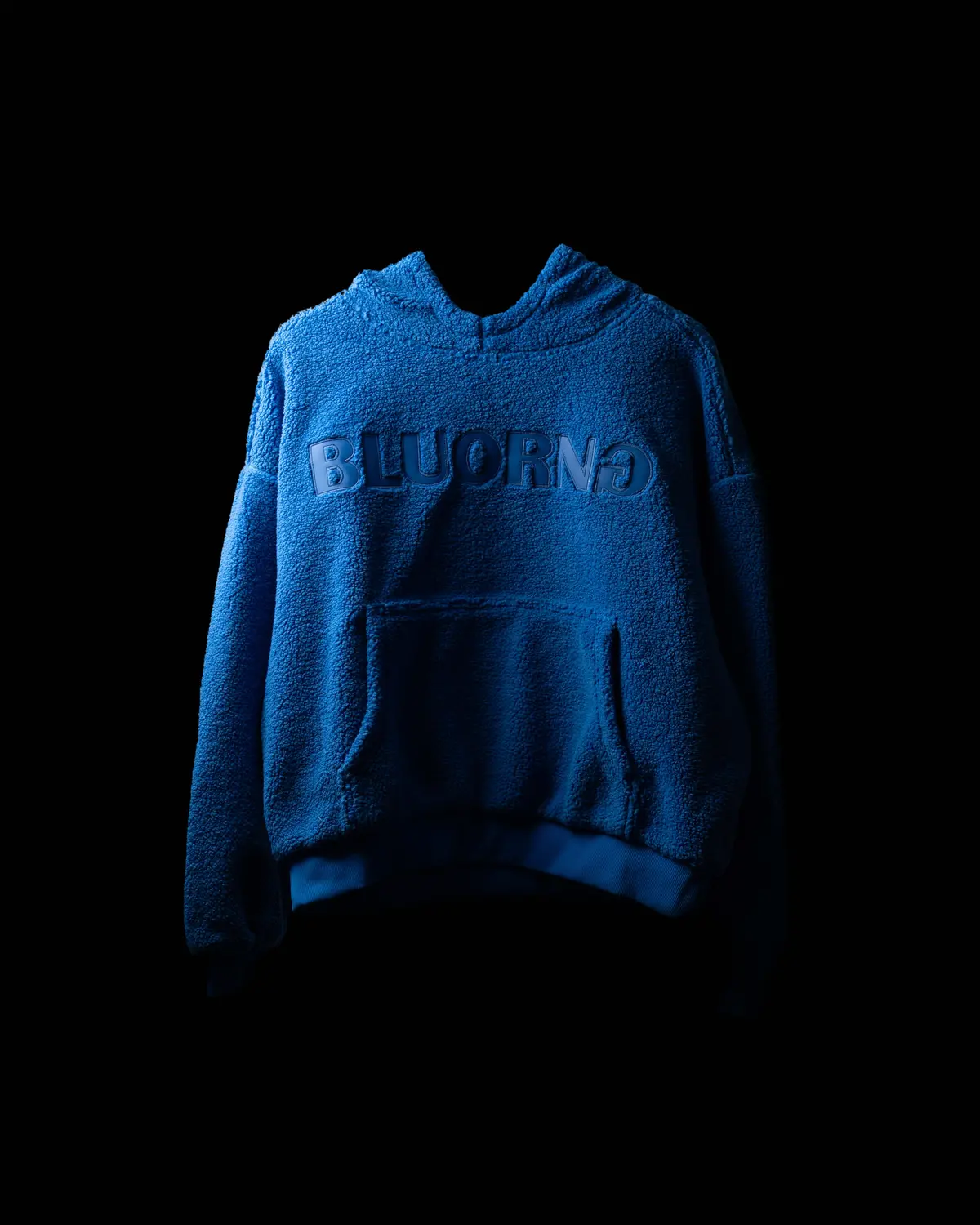 Blue Sherpa Hoodie 1