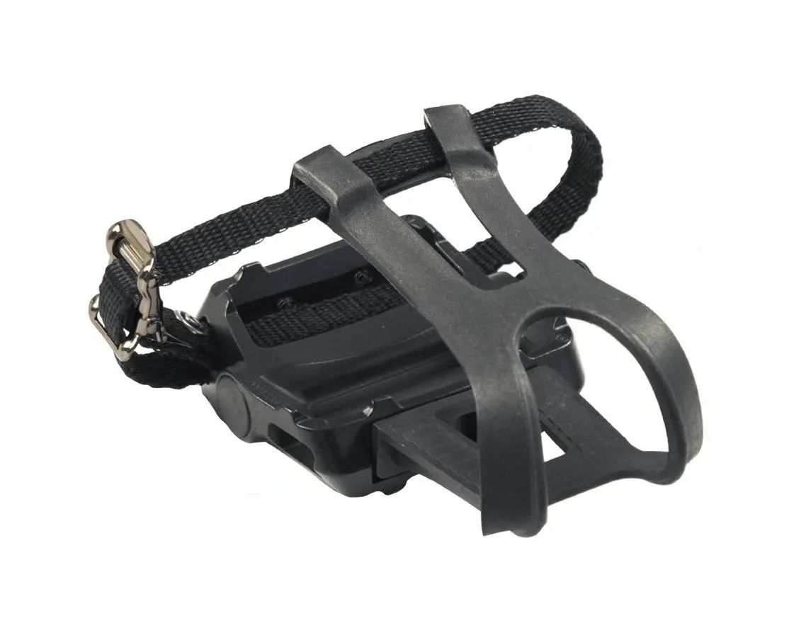 Azur Rapid Plus Flat Pedals With Toeclip & Strap 1