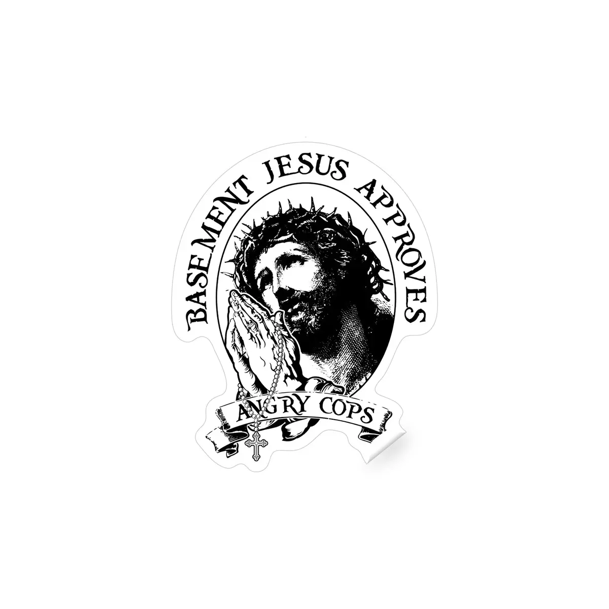 Basement Jesus Sticker 1
