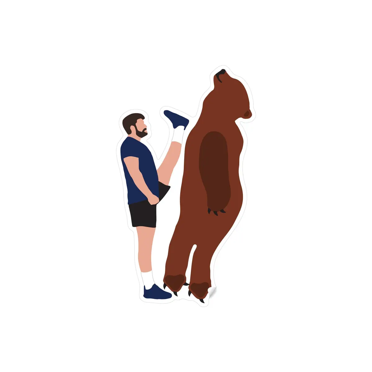 Uncle Dijon Bear Kicker Sticker 1