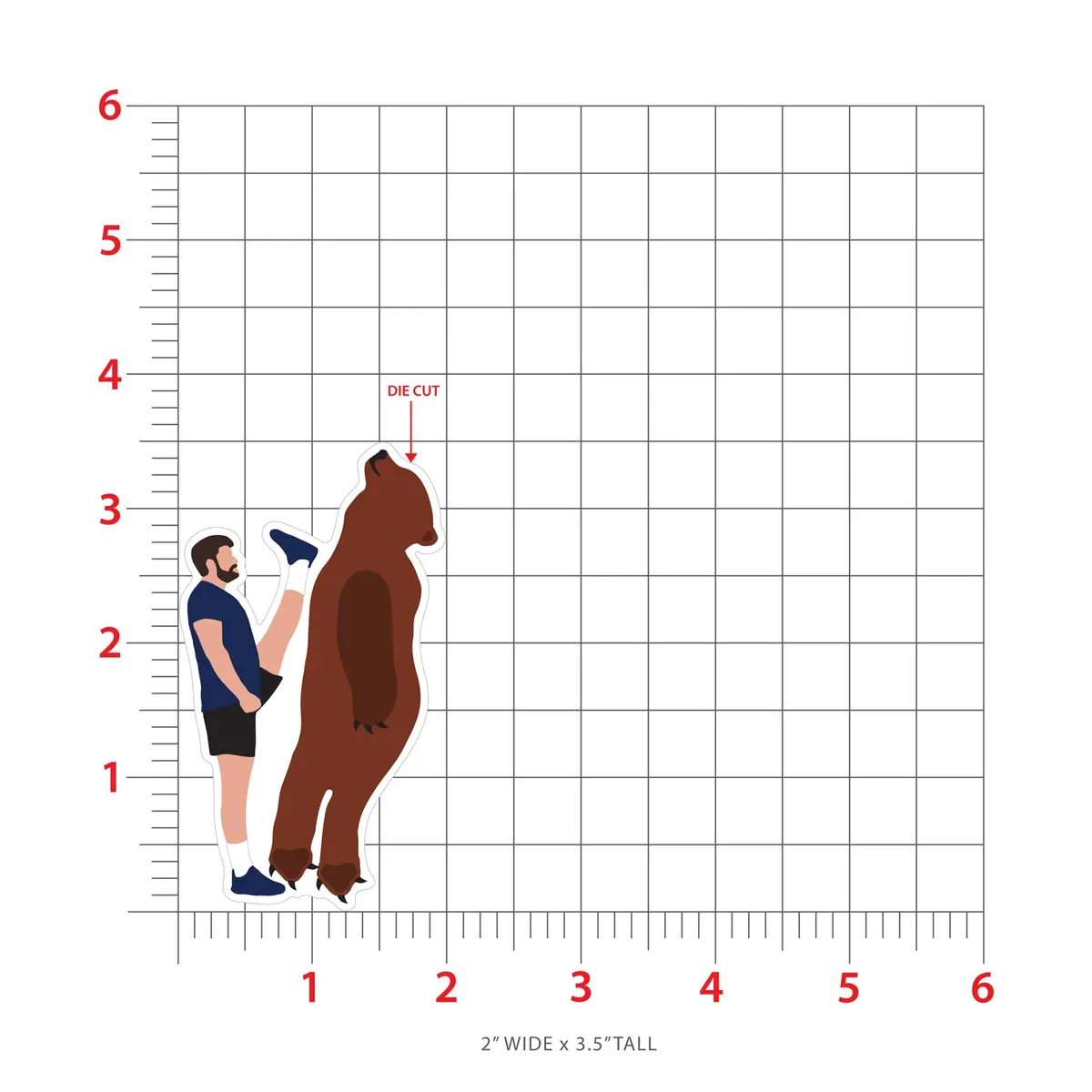 Uncle Dijon Bear Kicker Sticker 2