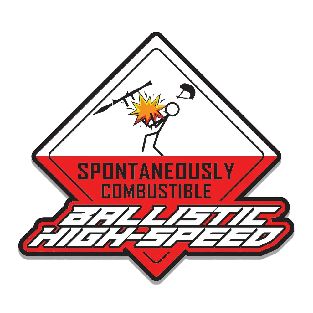 Ballistic High Speed Accident Sticker 1