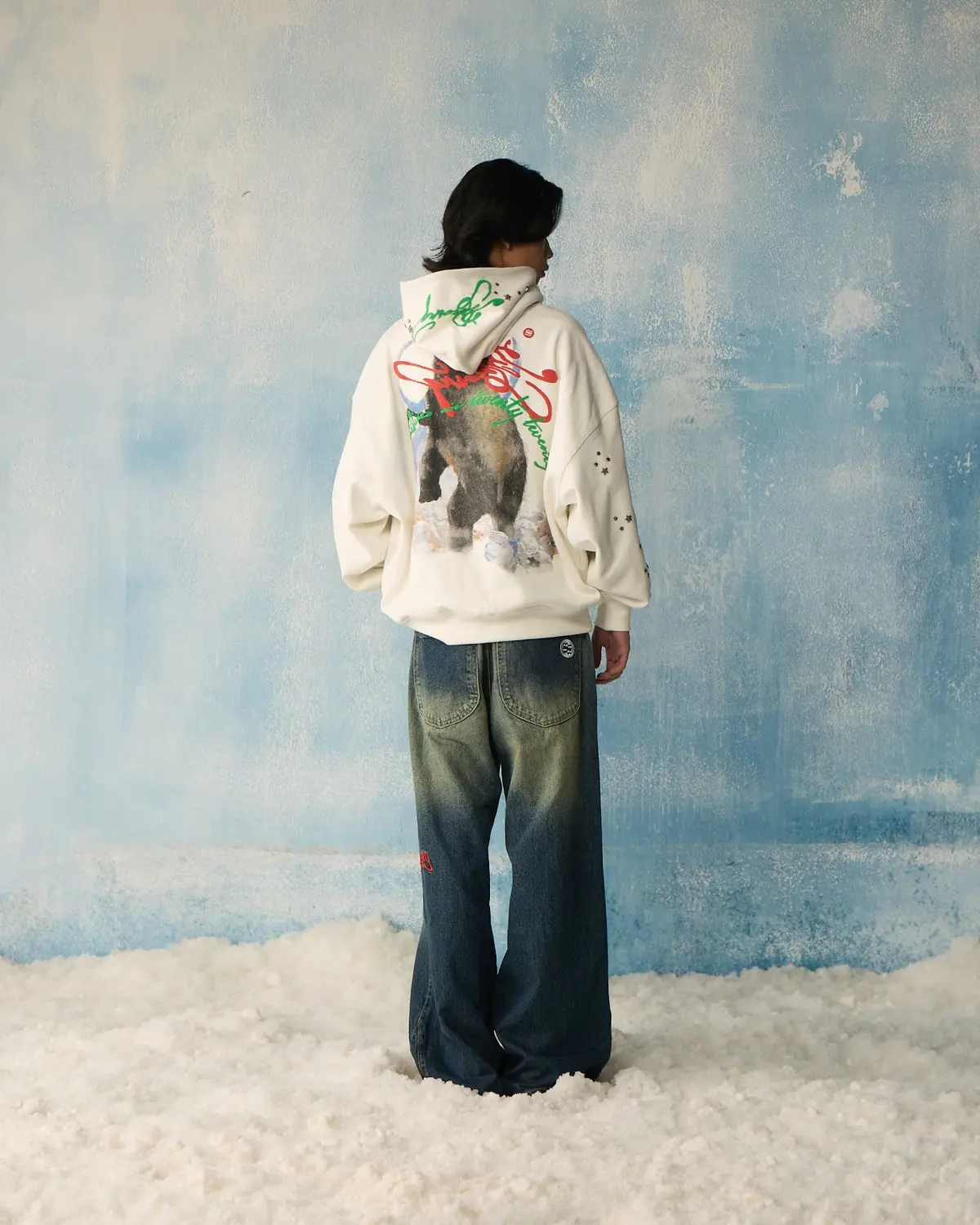 White Star Studded Hoodie 7