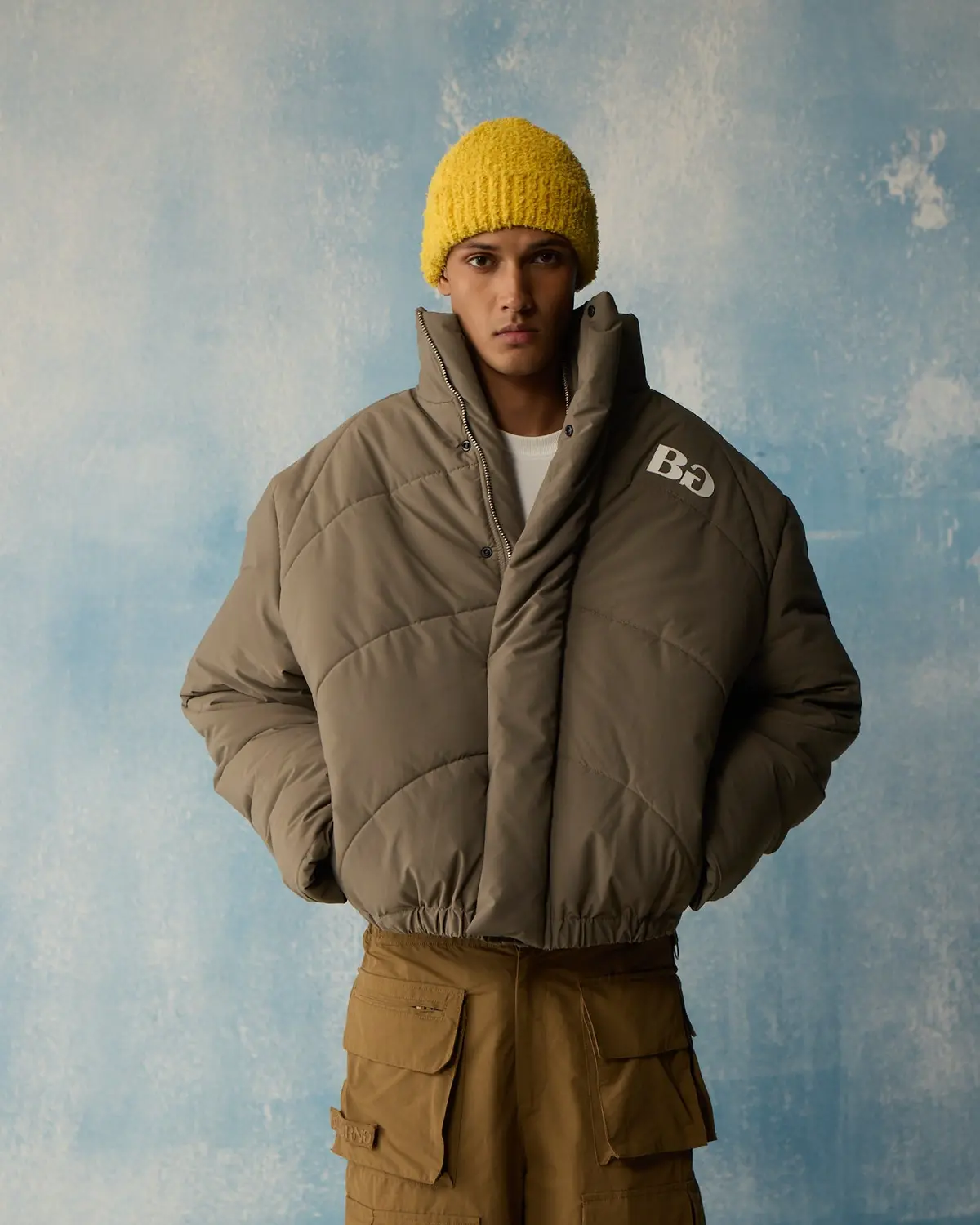 Grey Puffer Jacket 1