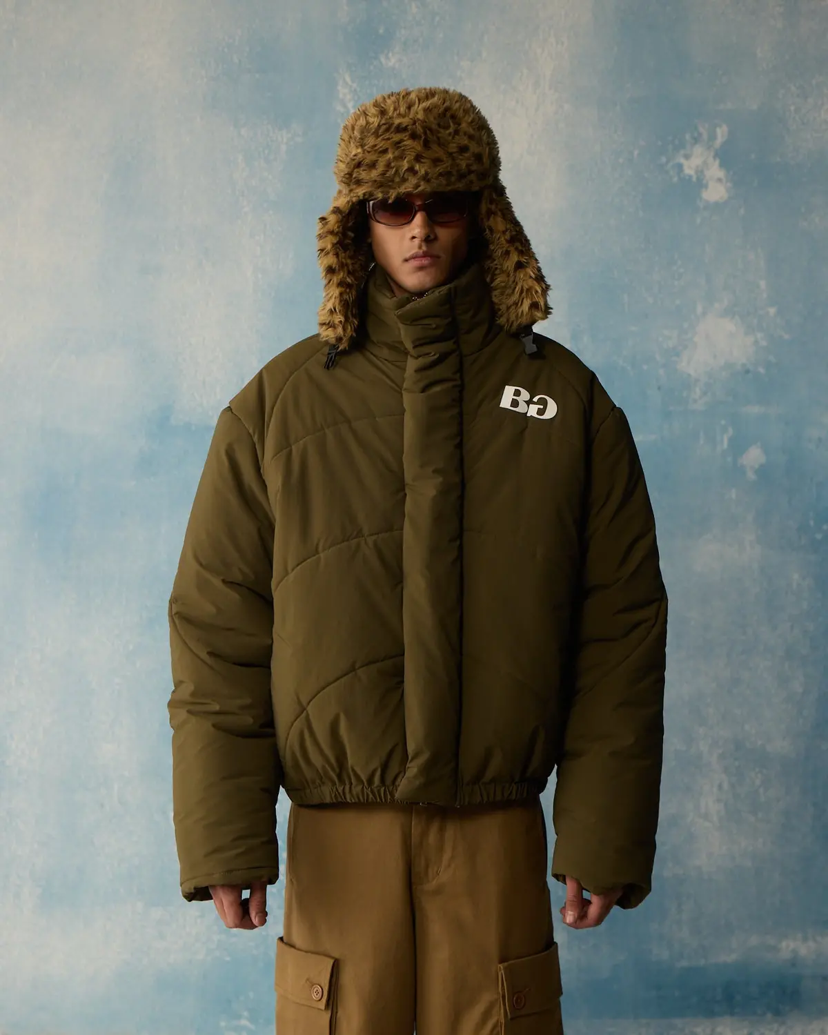 Olive Puffer Jacket 1