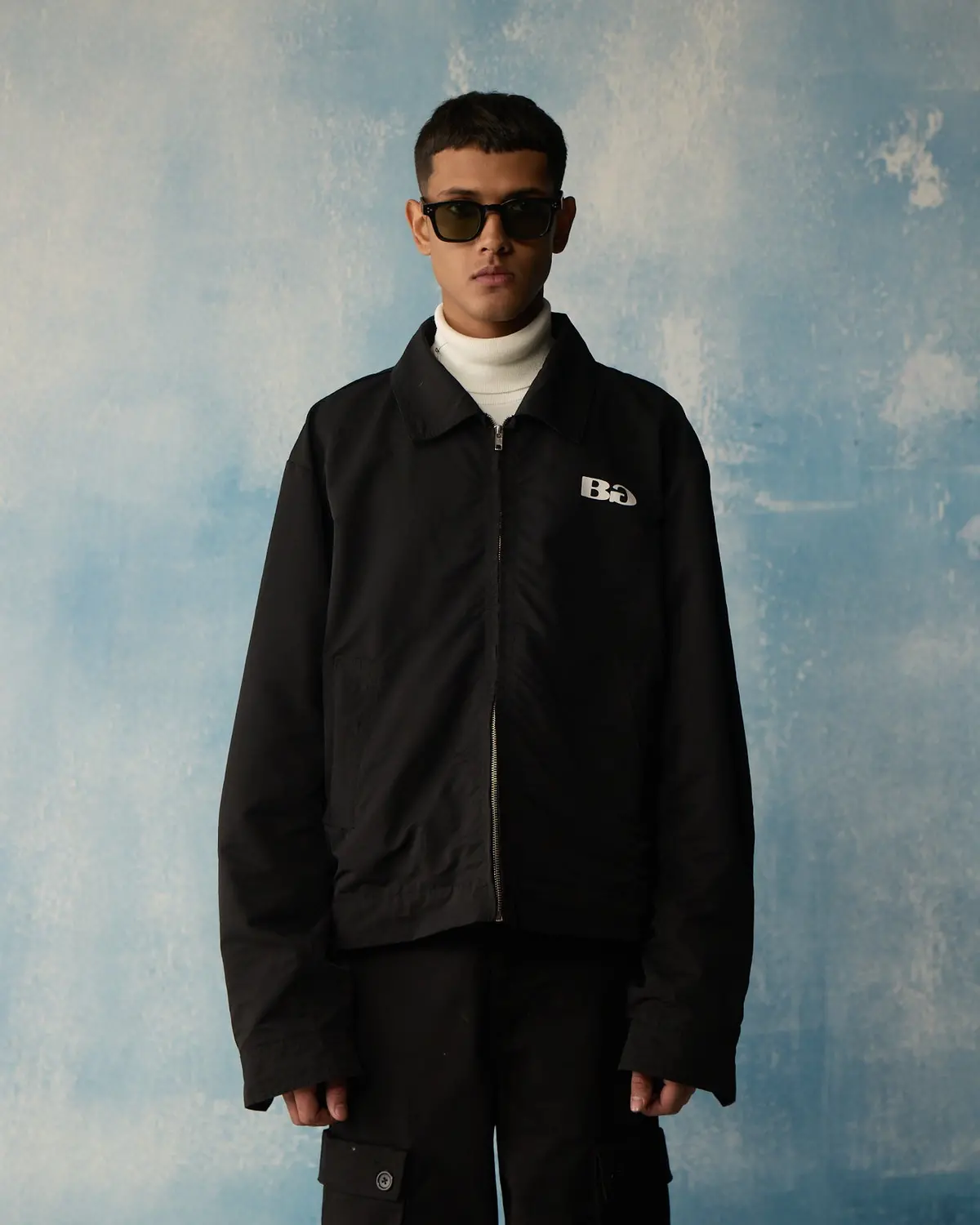 Black Boxy Utility Jacket 1