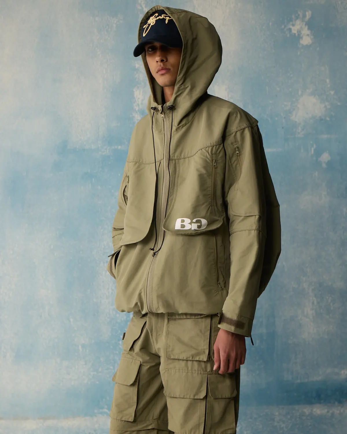 Olive Techwear Over-Jacket 1