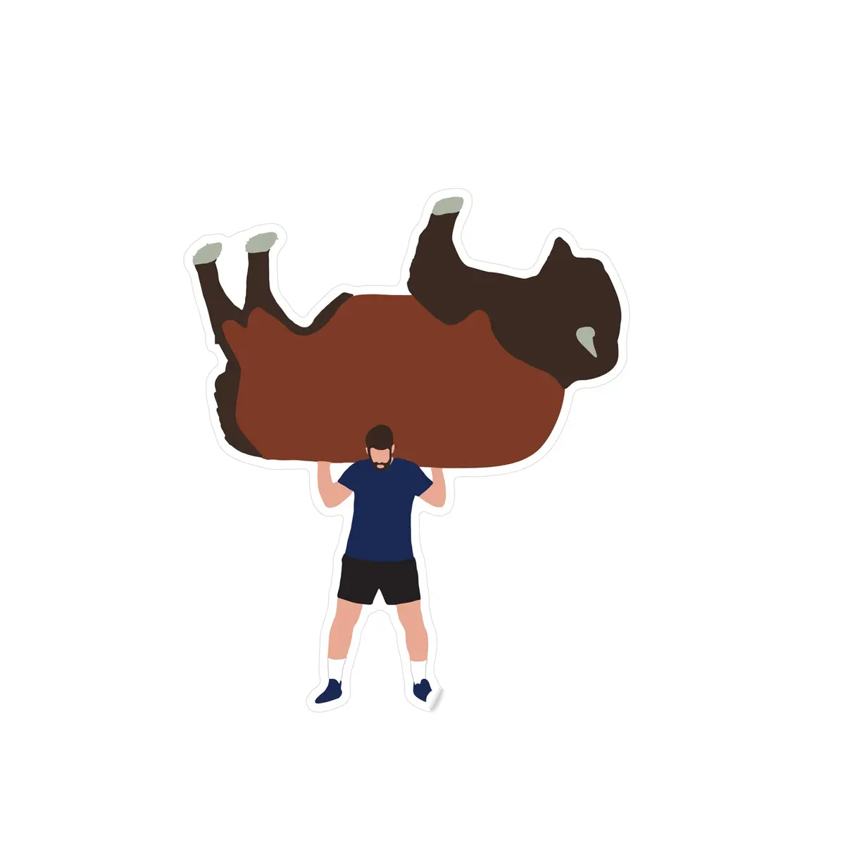 Uncle Dijon Bison Lifter Sticker 1