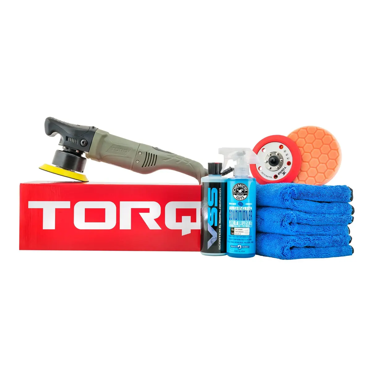 Torq10fx Random Orbital Polisher Kit One-Step Scratch And Swirl Remover Kit (8 Items) 1