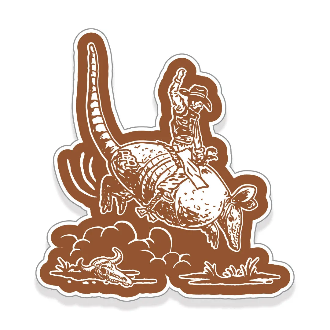Bunkerdillo Cowboy Sticker 1