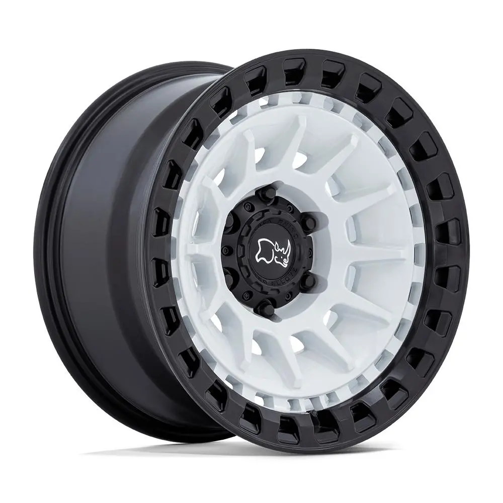 Black Rhino Wheels Barrage White On Black 1