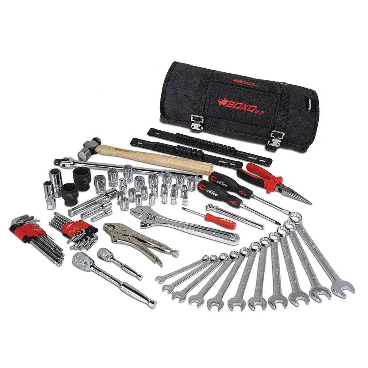 Boxo Utv Roll | 69-Piece Metric Utv Tool Roll 1