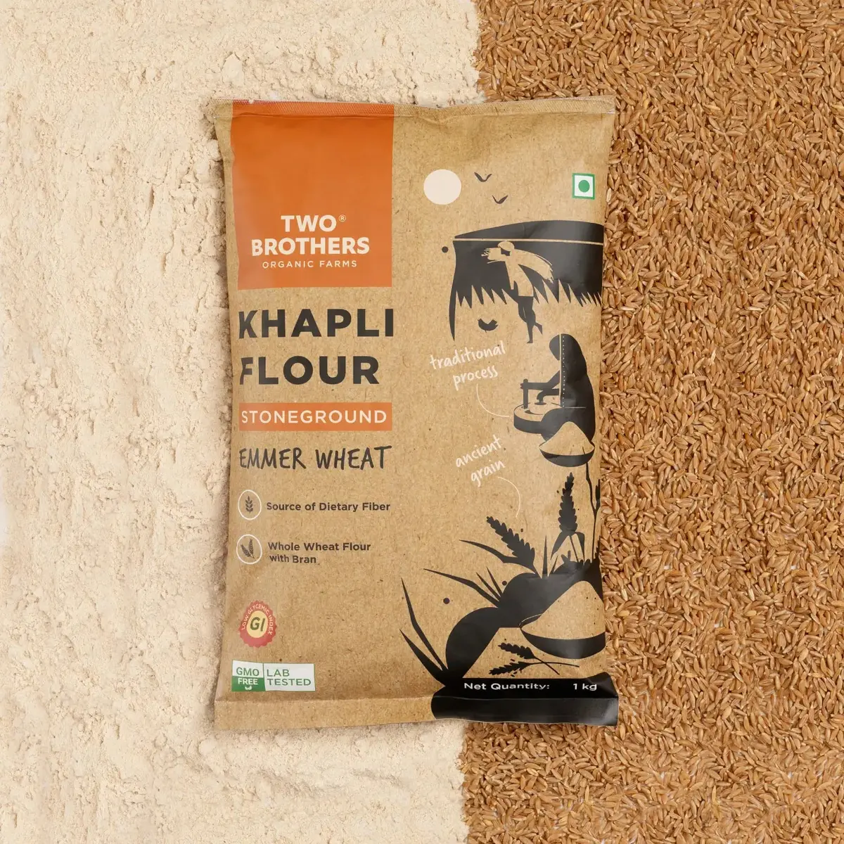 Khapli Wheat Flour Atta - Byob 1
