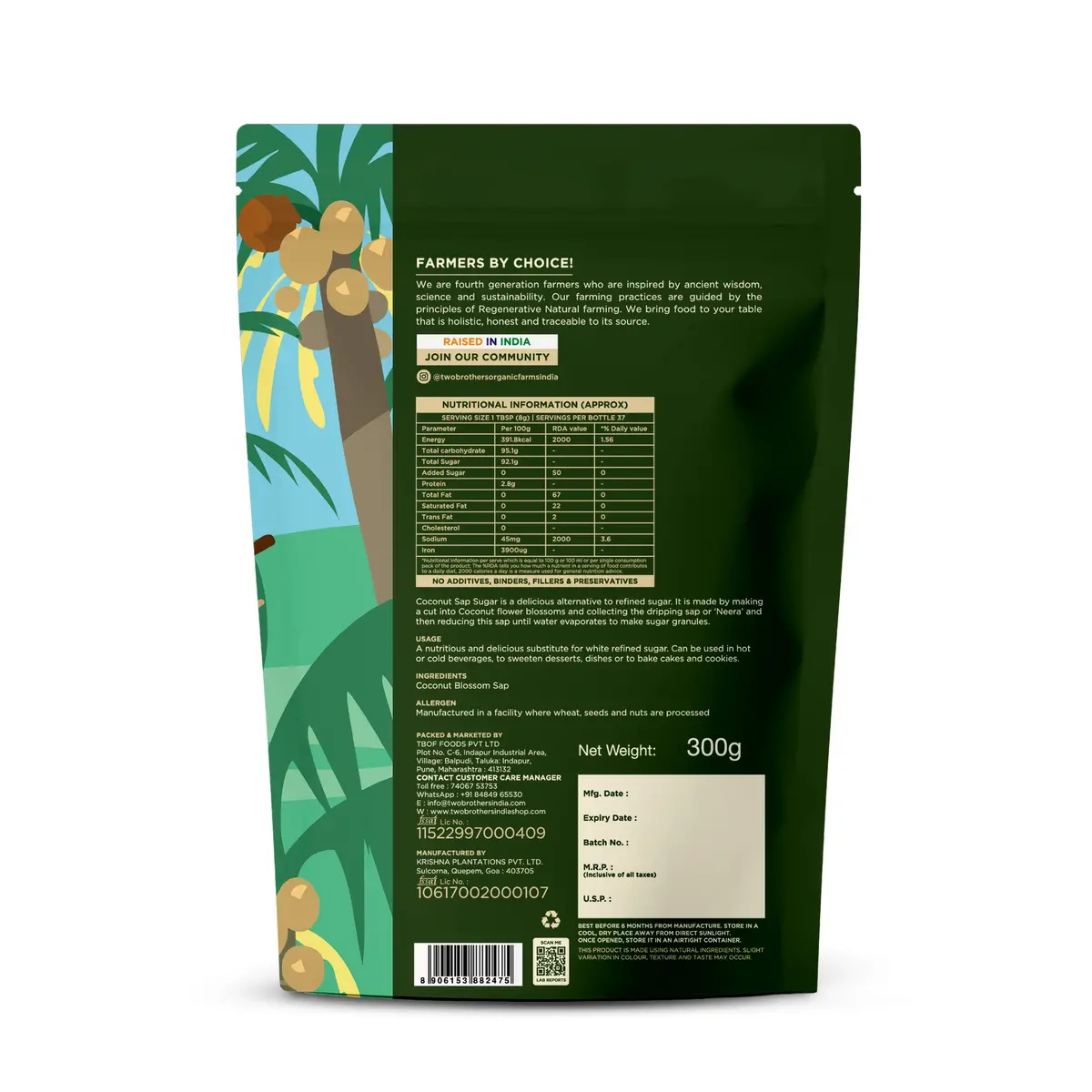 Coconut Sap Sugar -Byob 2