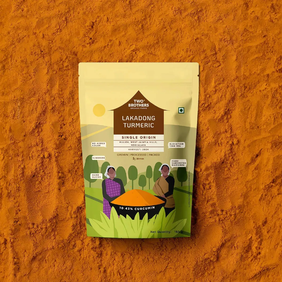 Single Origin Lakadong Turmeric Powder 150G 1