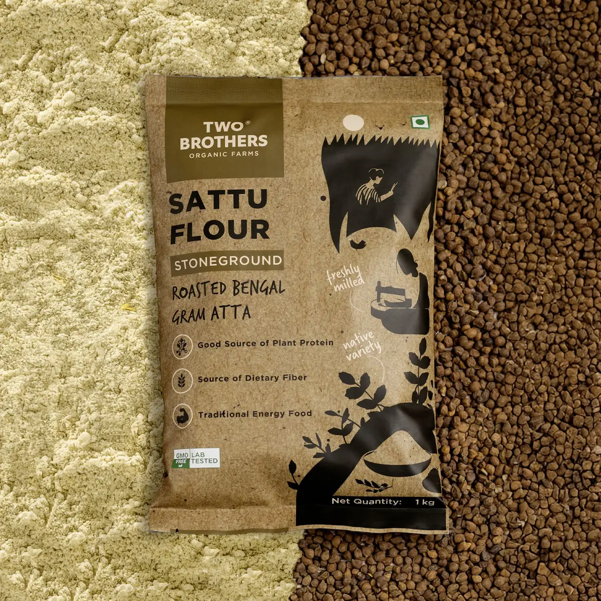 Sattu Atta, Stoneground 1Kg 1