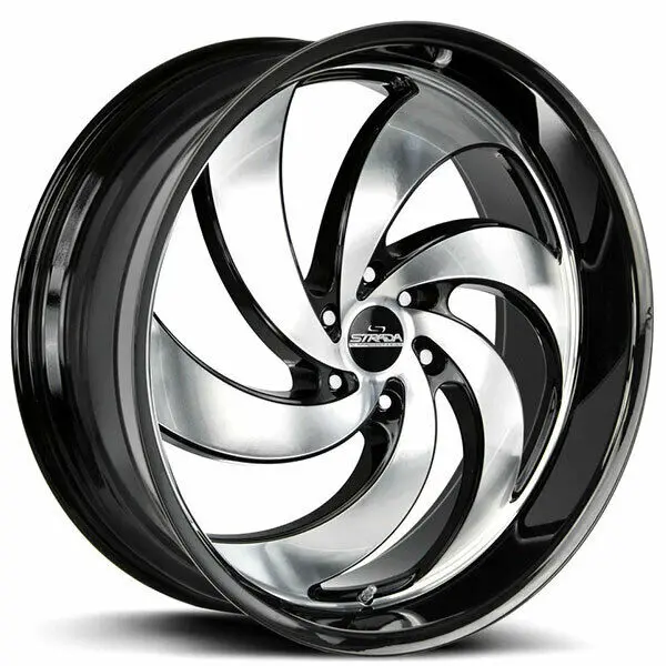 Strada Classics Wheels C06 Retro 6 Black Machine 1
