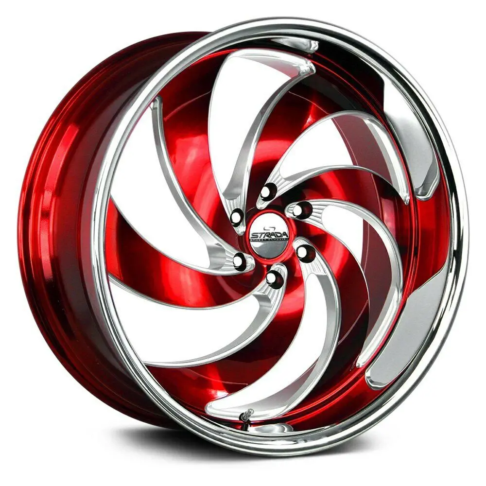 Strada Classics Wheels C06 Retro 6 Red 1