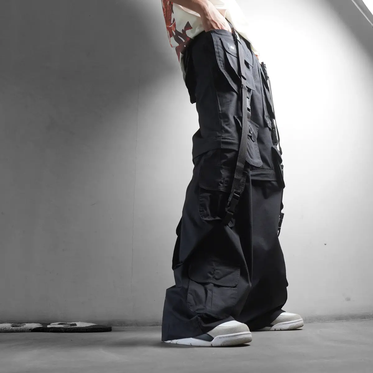 Black Ripstop Cargos 1
