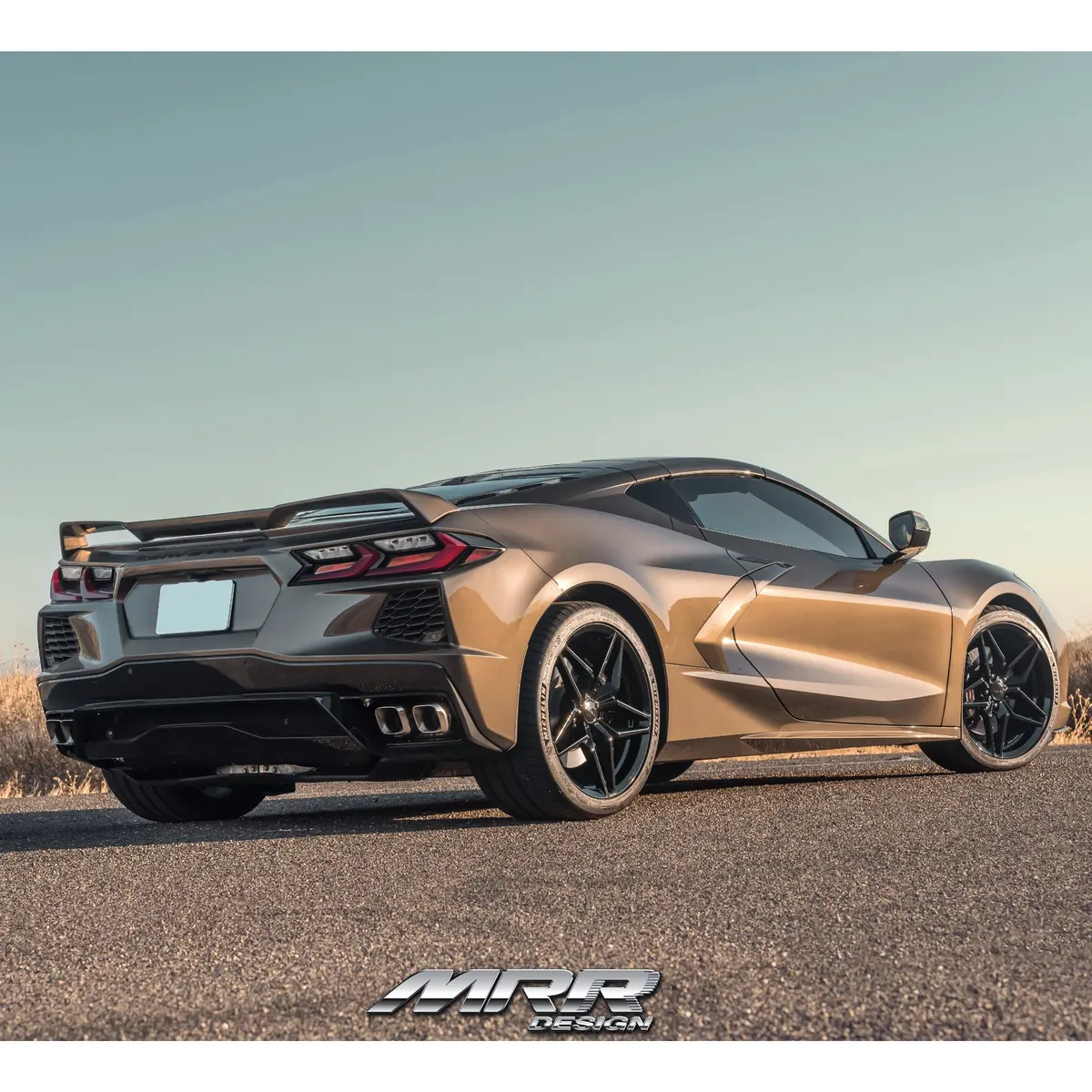Mrr Wheels Flow Forge M755 Fit Corvette Black 2