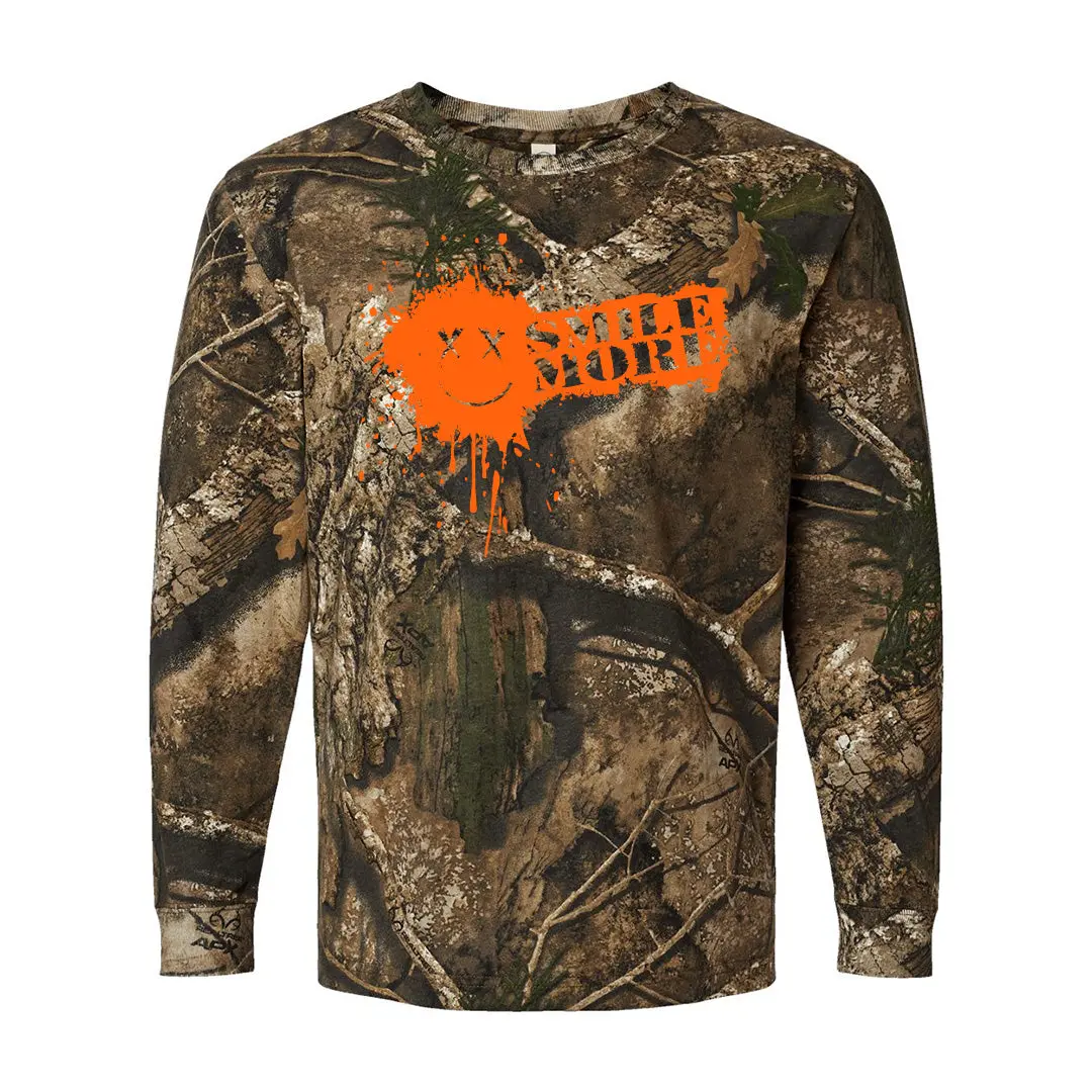 Camo Smile More Splatter Long Sleeve 1