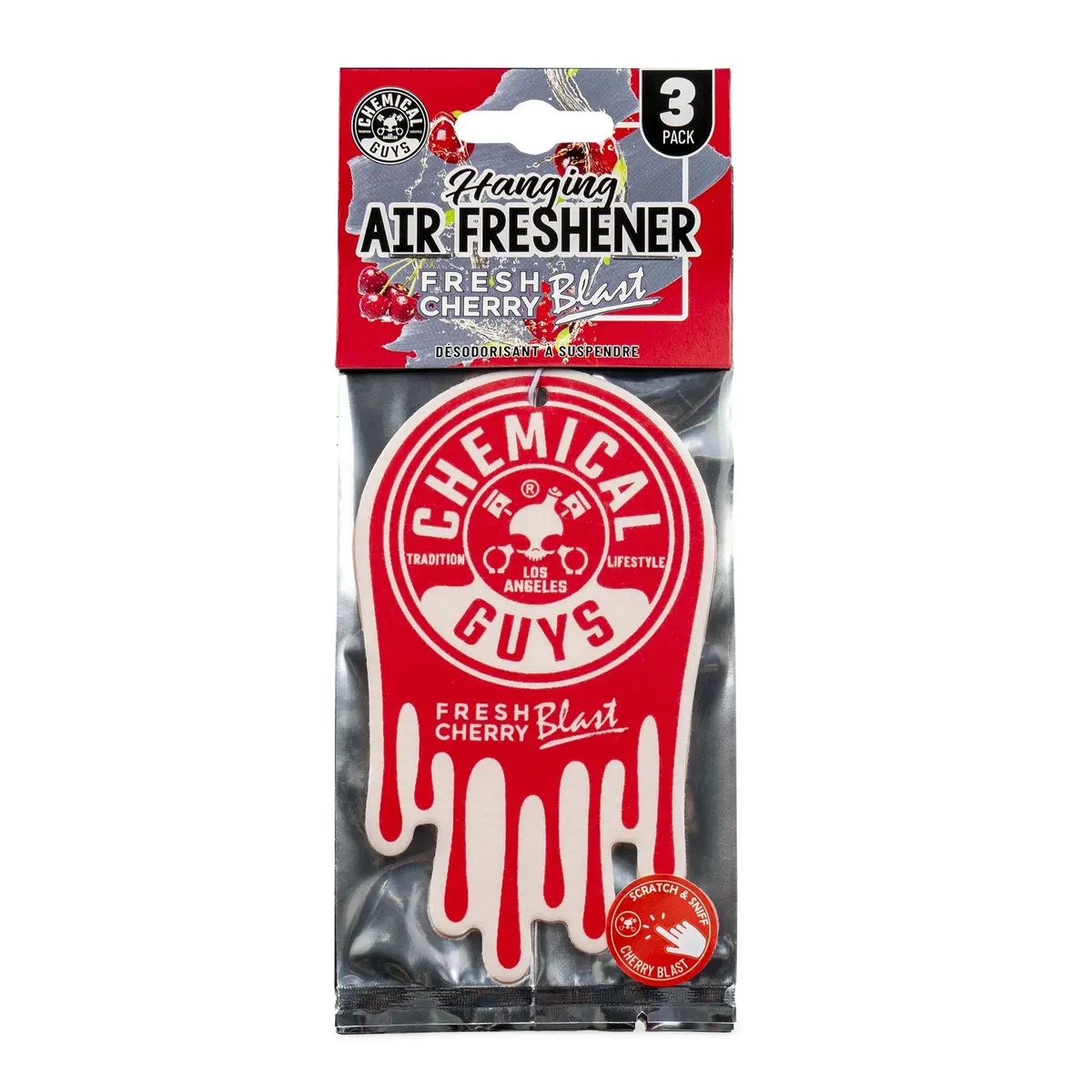 Fresh Cherry Blast Hanging Air Freshener 3-Pack 1
