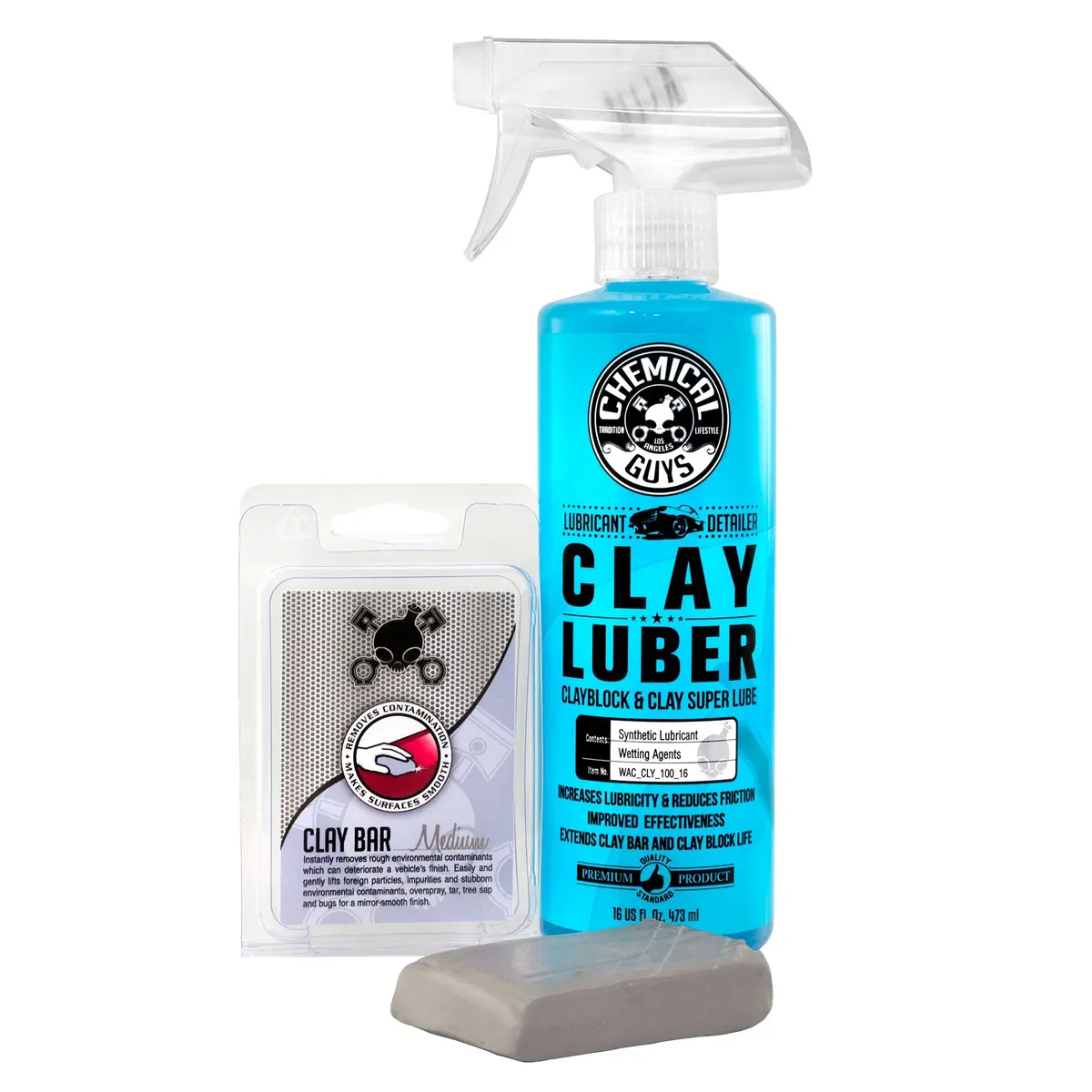 Medium Duty Clay Bar & Luber Synthetic Lubricant Kit Bundle 1
