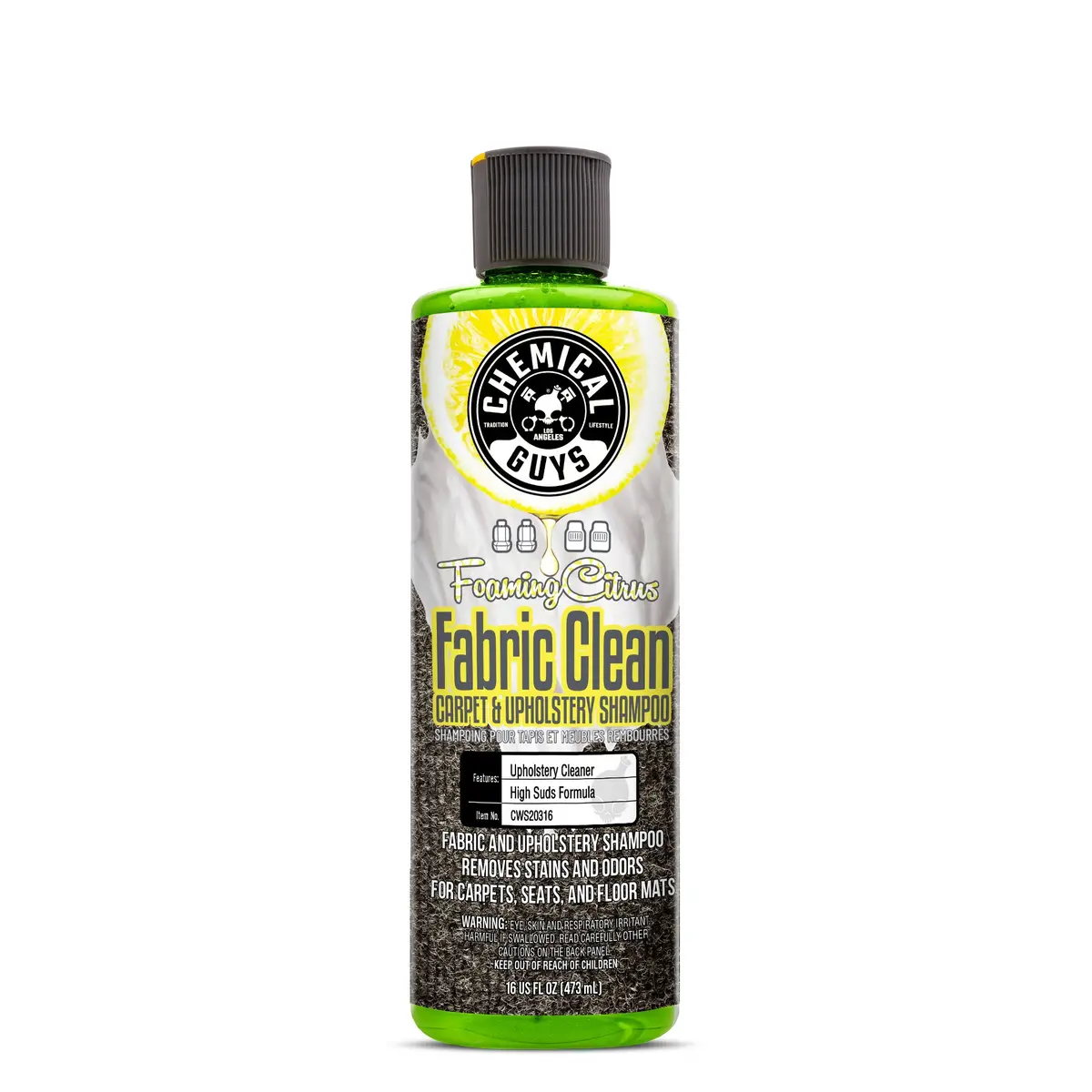 Foaming Citrus Fabric Clean Carpet & Upholstery Shampoo 1
