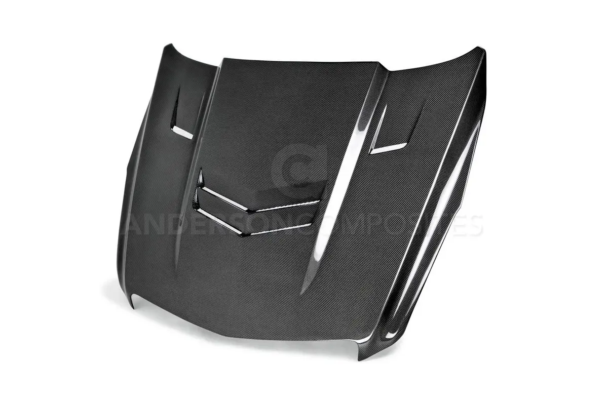 Cadillac Ats (Non V)  2013 - 2015 "V Style" Carbon Fiber Hood 1