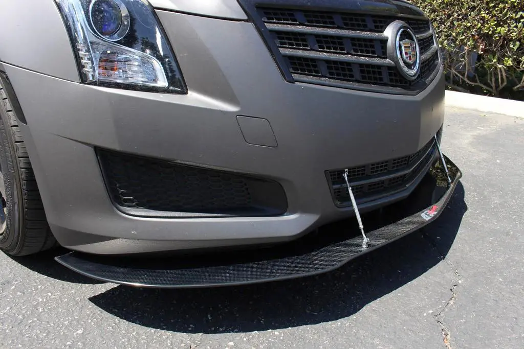 Cadillac Ats (Non V) Carbon Fiber Front Bumper Full Wind Splitter 1