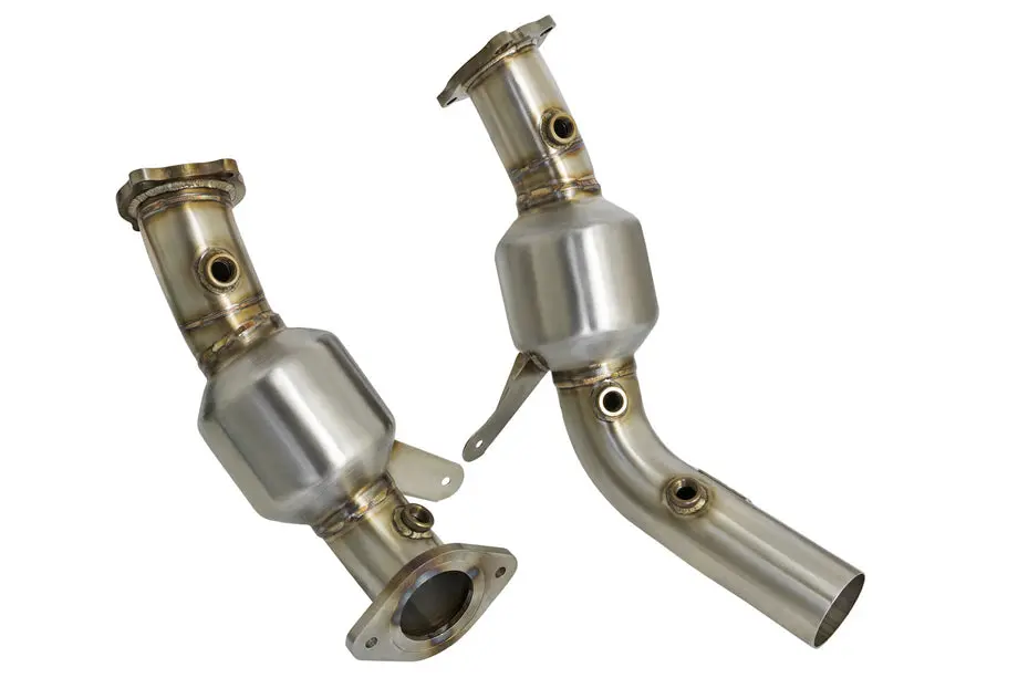 Cadillac Ats-V Twisted Steel Downpipe (Catted) 1