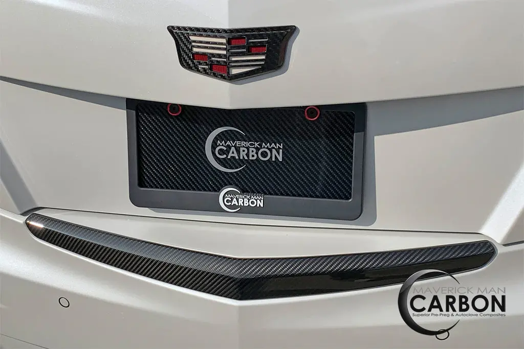 Cadillac Ats-V / Ats Sedan Carbon Fiber Rear Bumper Applique 1