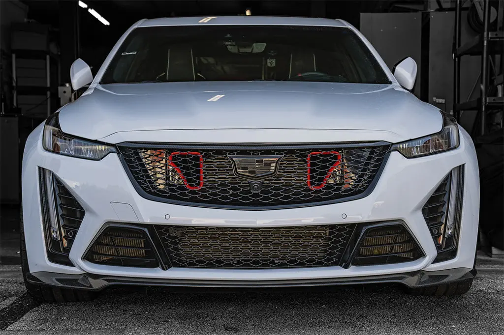 Cadillac Ct5-V Blackwing Dual Big Mouth Ram Air Intake Snorkels 2