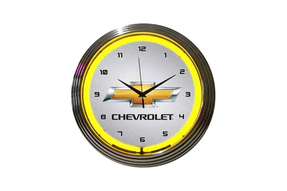 Chevrolet Bowtie Neon Clock 1