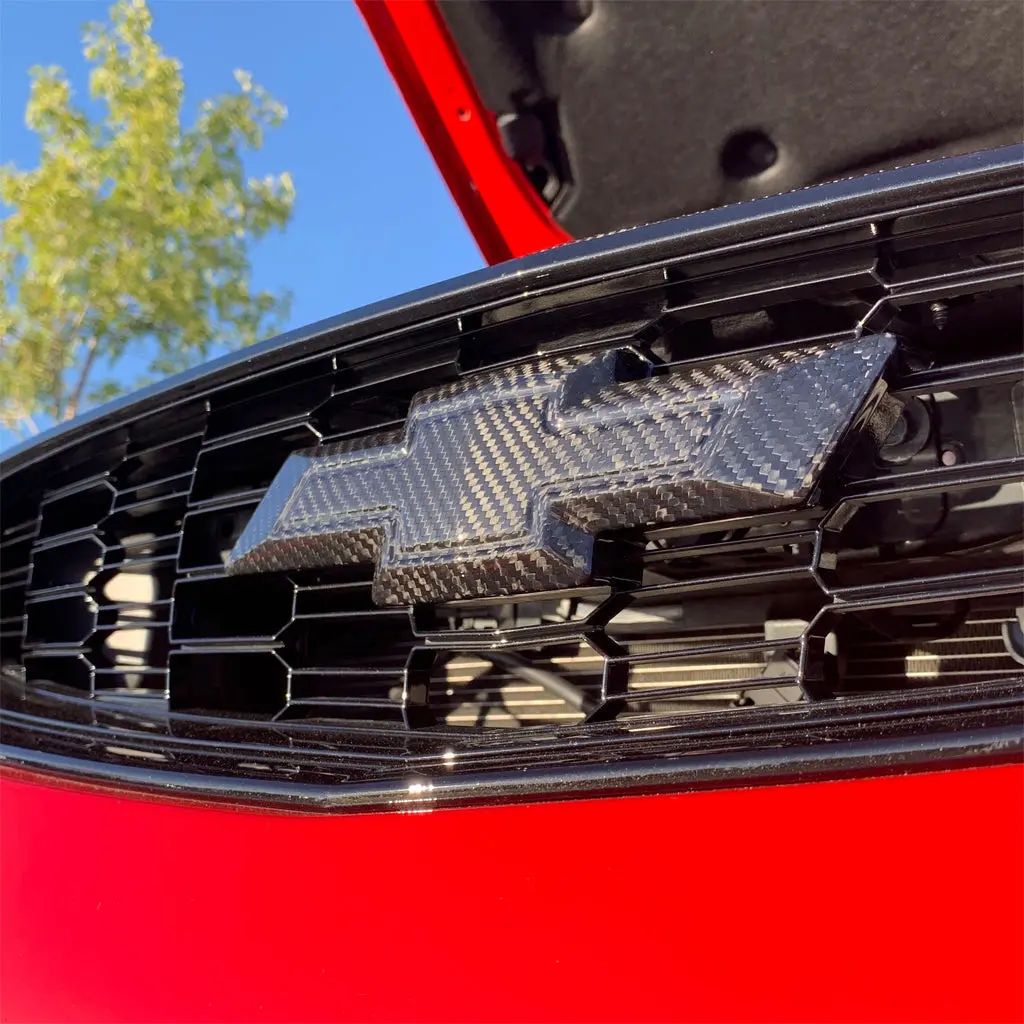Chevy Ss Sedan 2014-2017 Carbon Fiber Grill Bowtie Badge 1