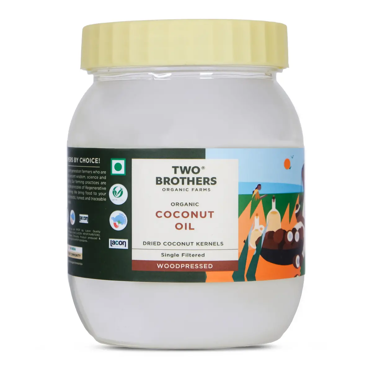 Coconut Oil, Wood-Pressed, Unrefined (500Ml - Plastic Bottle) 1