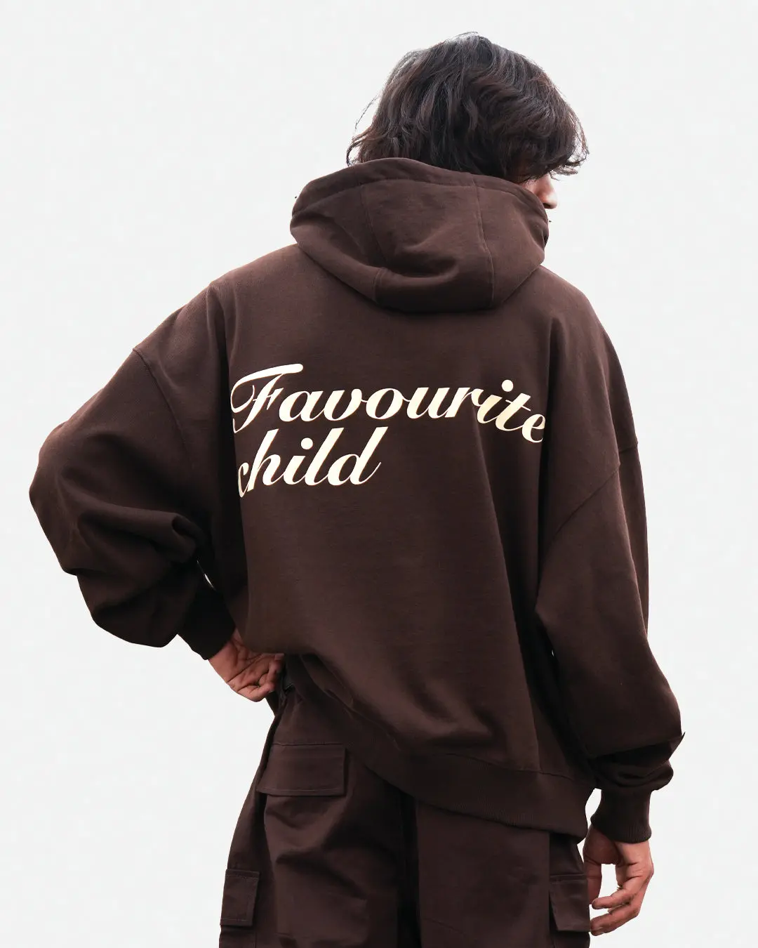 Brown Favourite Child Hoodie 1