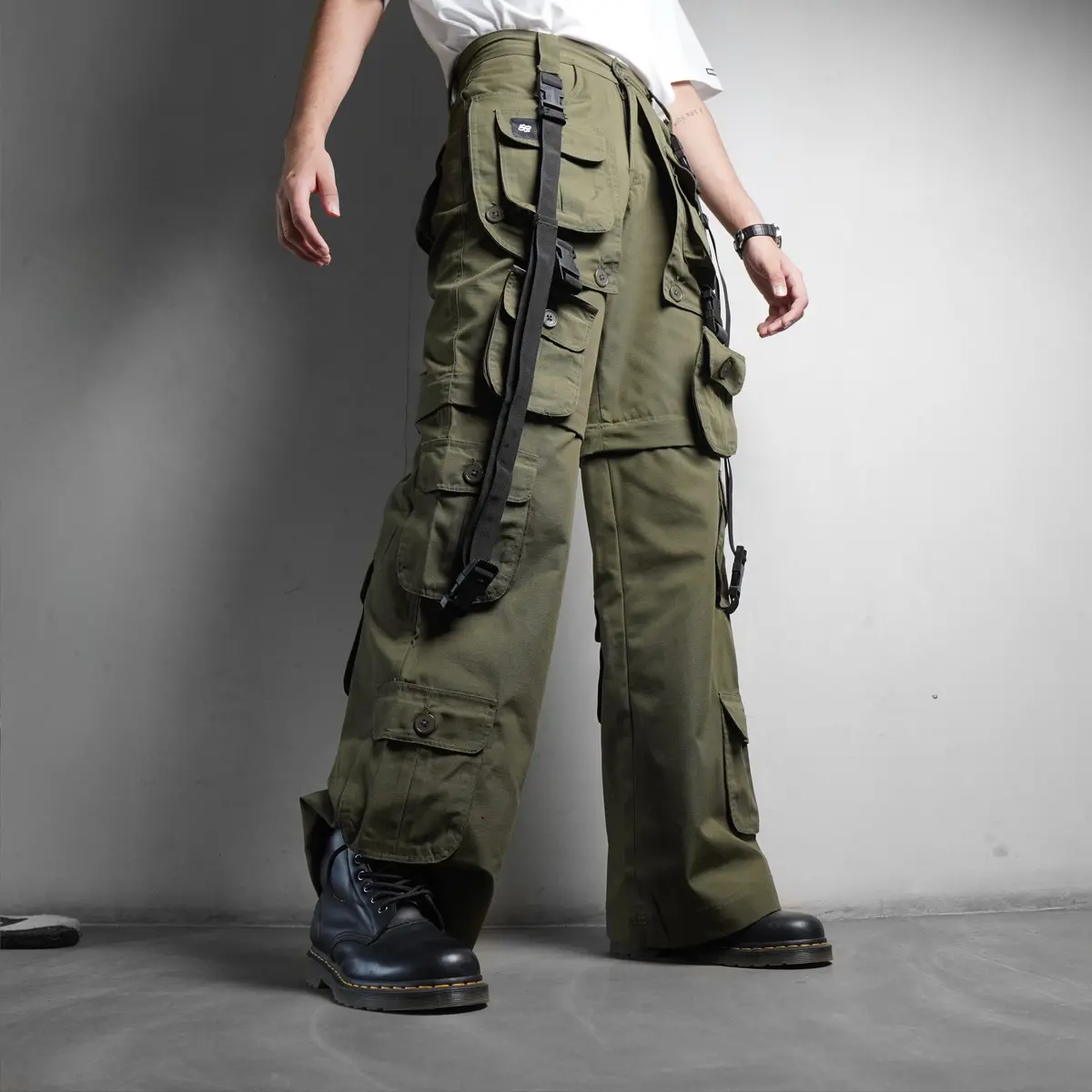 Olive Ripstop Cargos 1