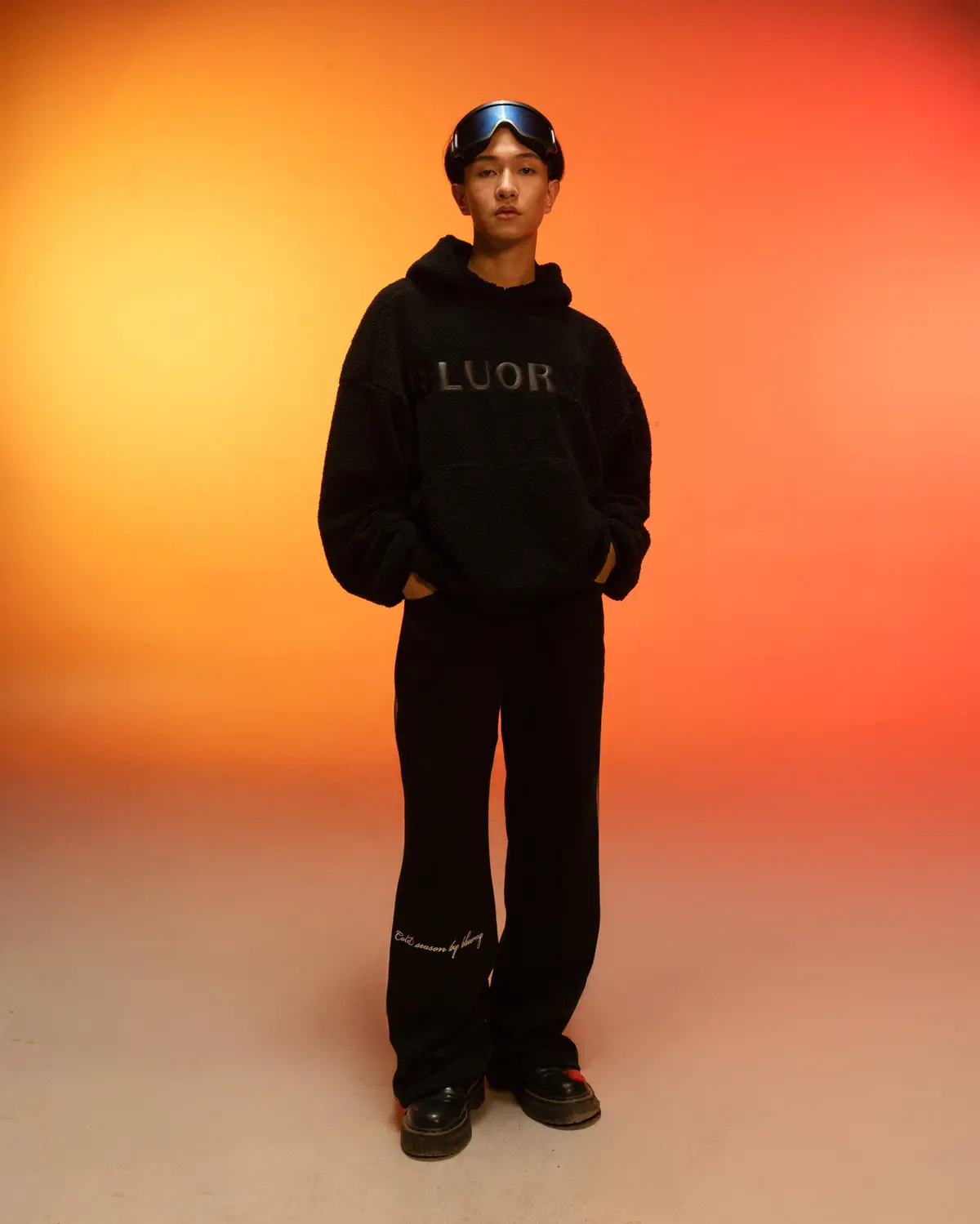 Black Sherpa Hoodie 1