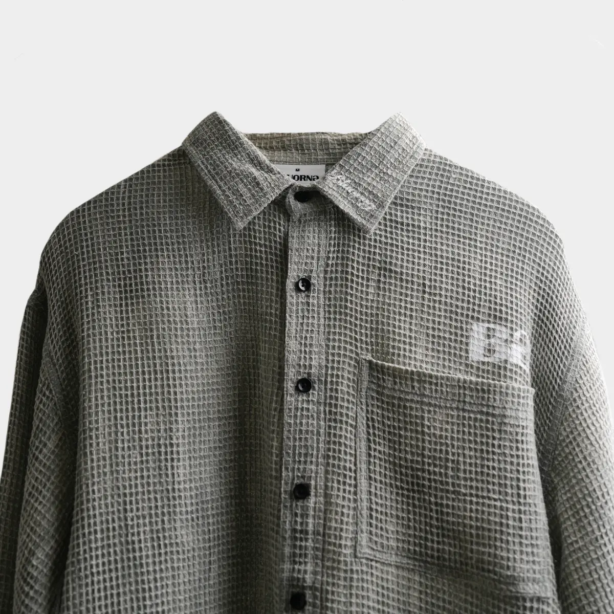 Marble Grey Waffle Shirt 1