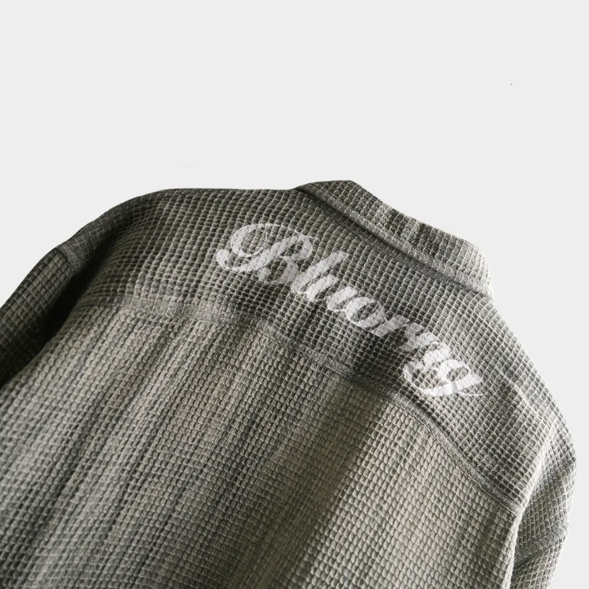 Marble Grey Waffle Shirt 2