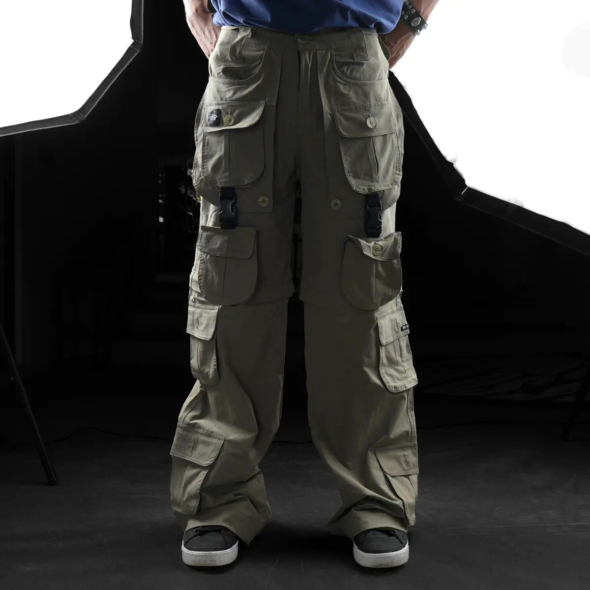 Olive Khaki Ripstop Cargos 1