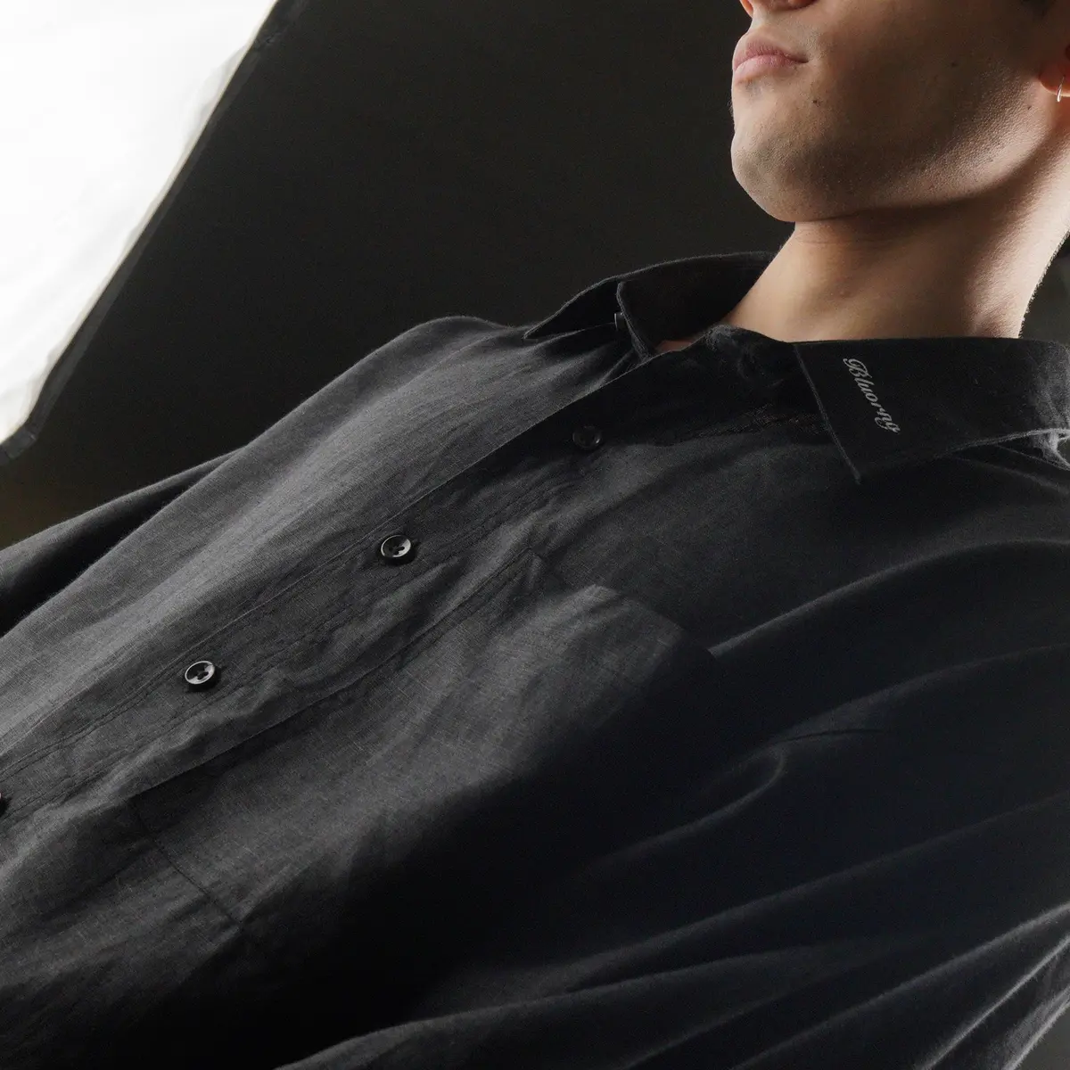 Black Linen Shirt 4