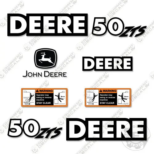 Fits John Deere 50 Zts Excavator Decal Kit 1