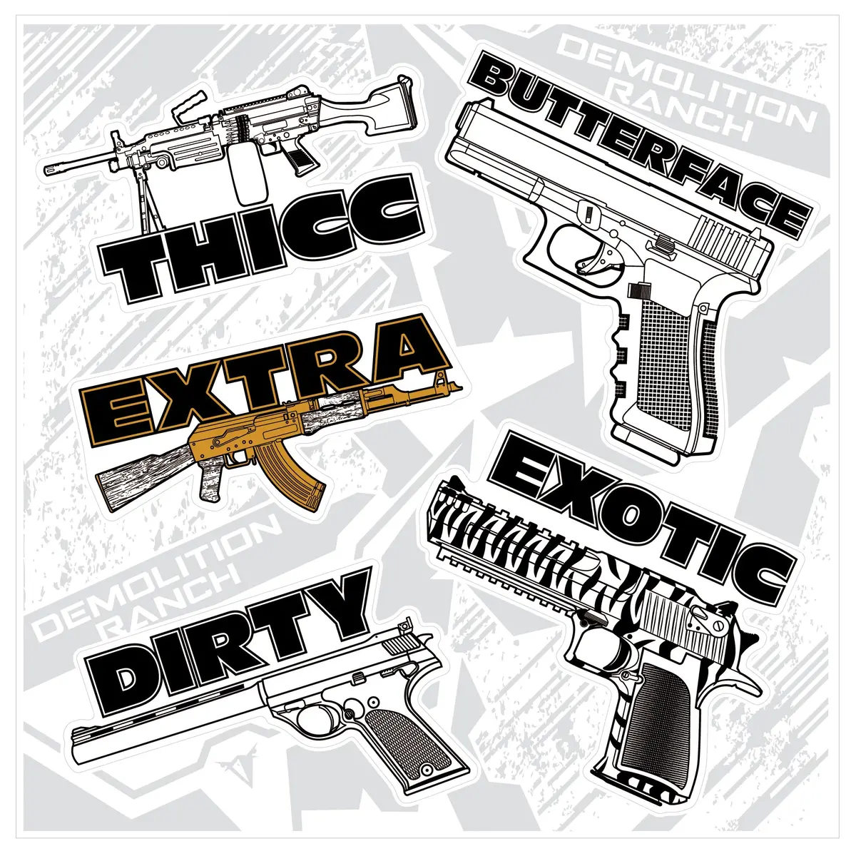 Demo Gun Sticker Pack 1