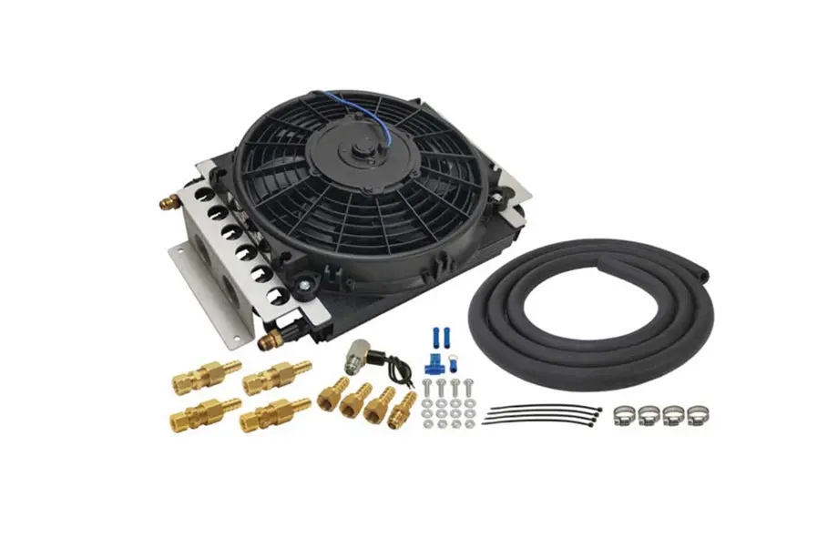 Derale 16 Pass Electra-Cool Remote Transmission Cooler Kit W/ -6An Inlets 1